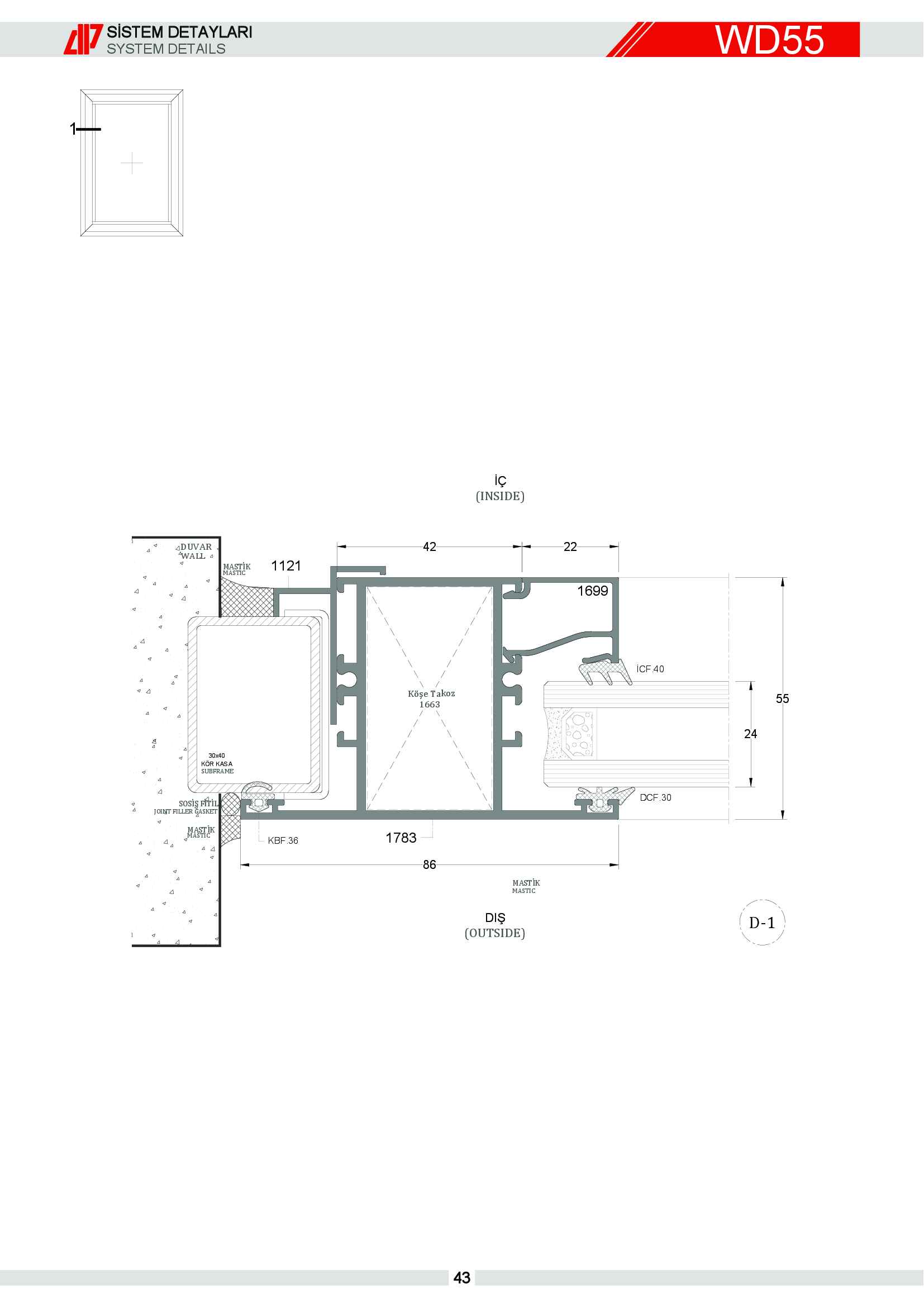 S 55 Yalıtımsız Alüminyum 41